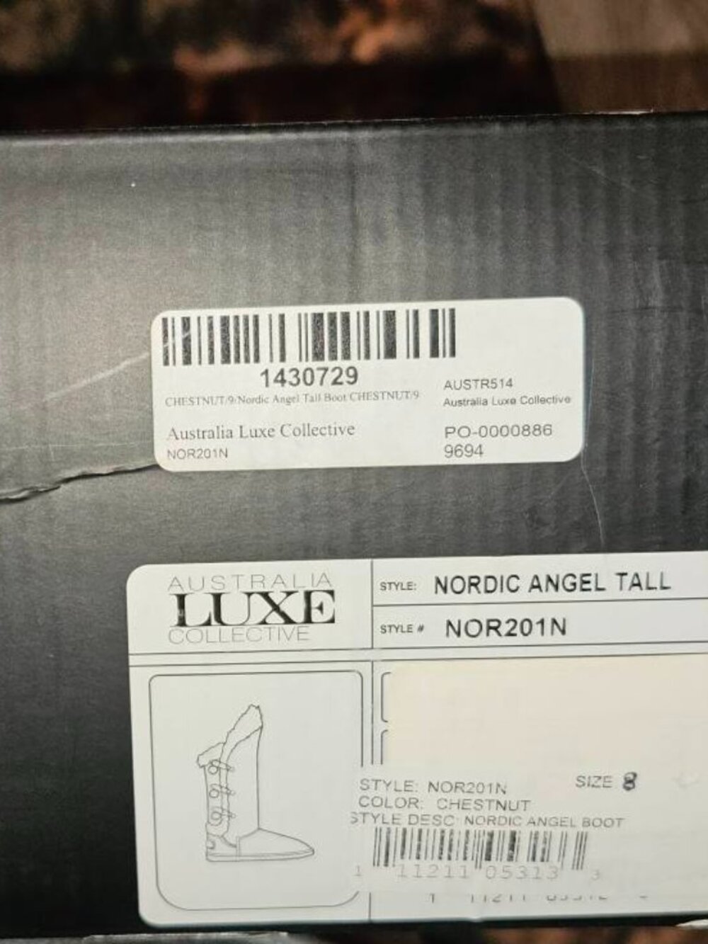 Australia LUXE Collective Chestnut Nordic Angel Boot Talls - Picture 4 of 9